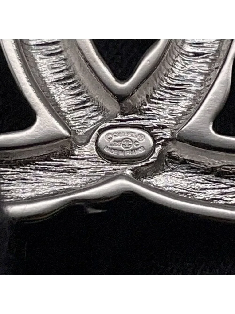 Chanel Brooch CC Logo Twist Metal 25 c